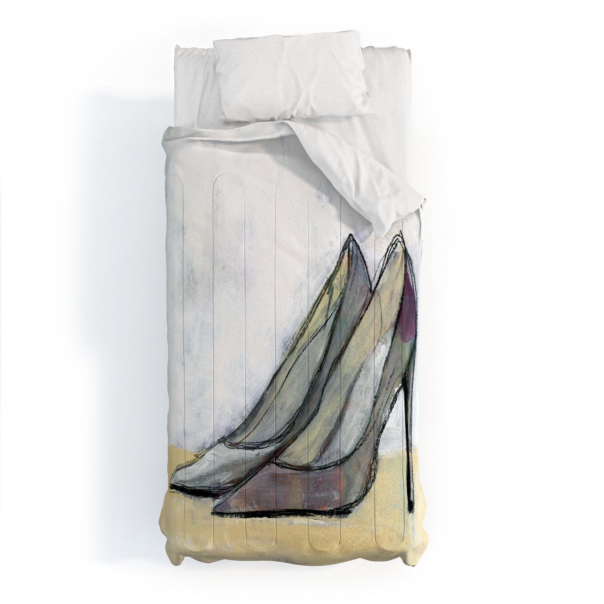 Sophia Buddenhagen Grey Stiletto Comforter