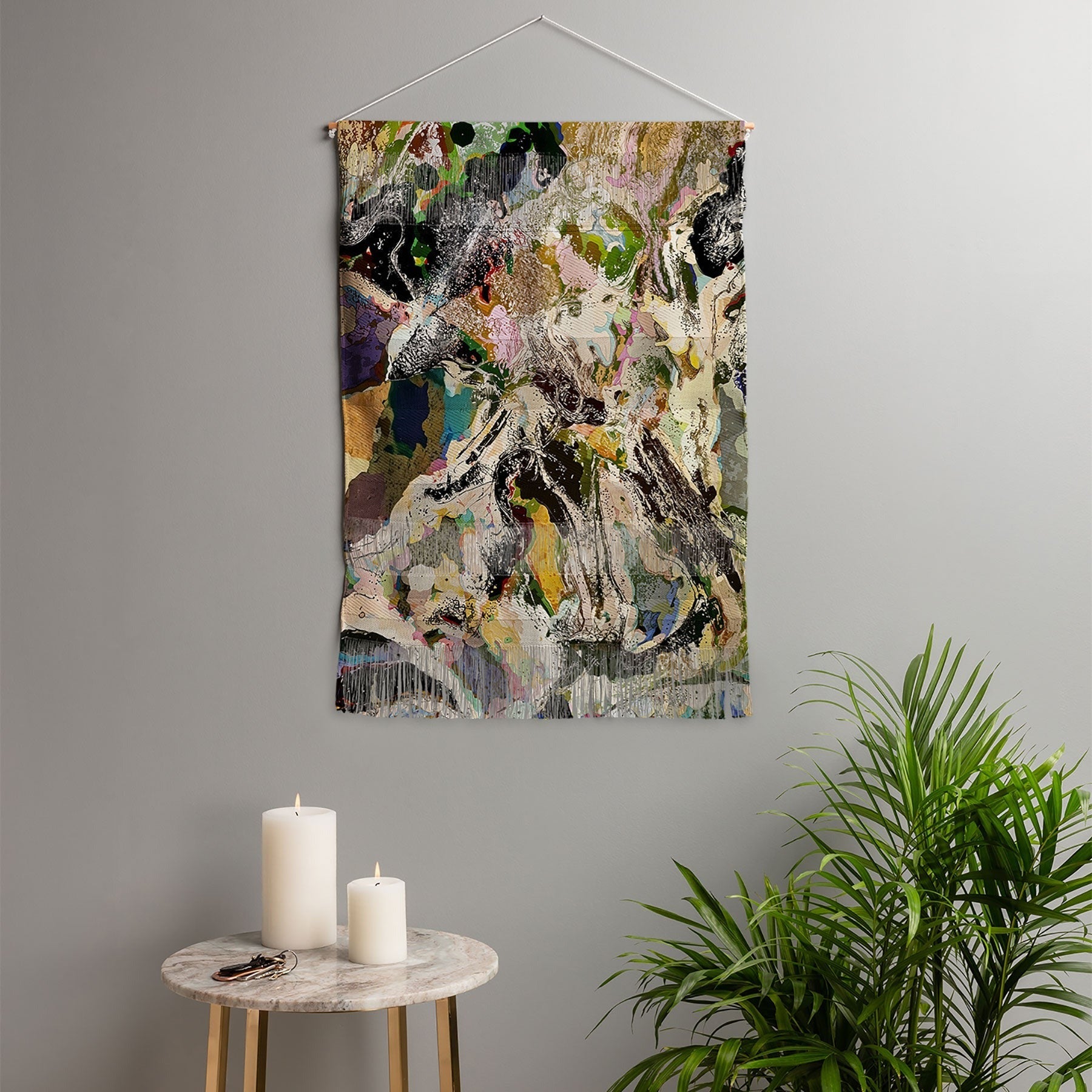 83 Oranges Echoes Beneath the Surface Wall Hanging Portrait