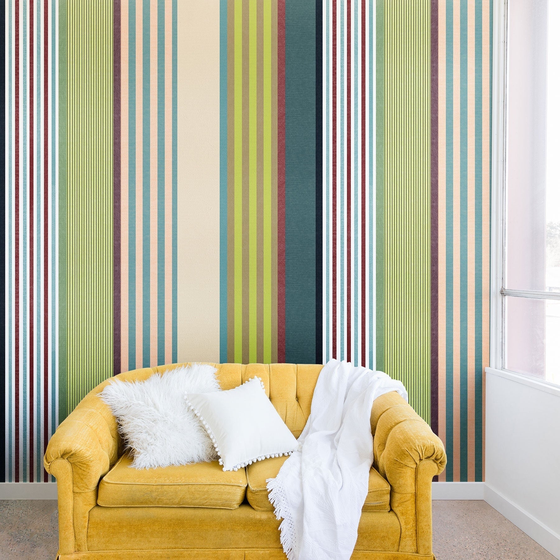 Marta Barragan Camarasa Colorful Stripe Delight Wall Mural