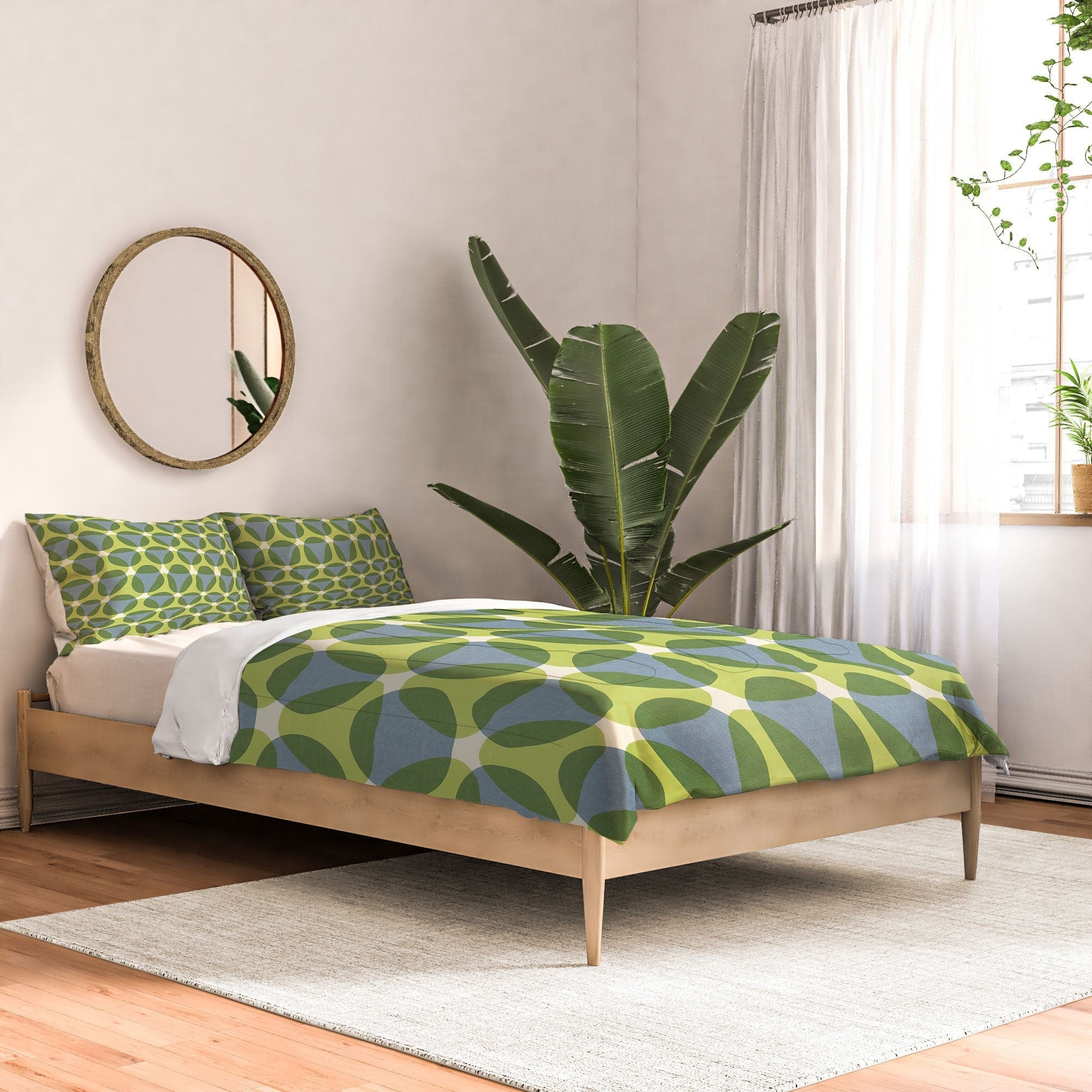 Marta Barragan Camarasa Stylish Retro Circle Comforter