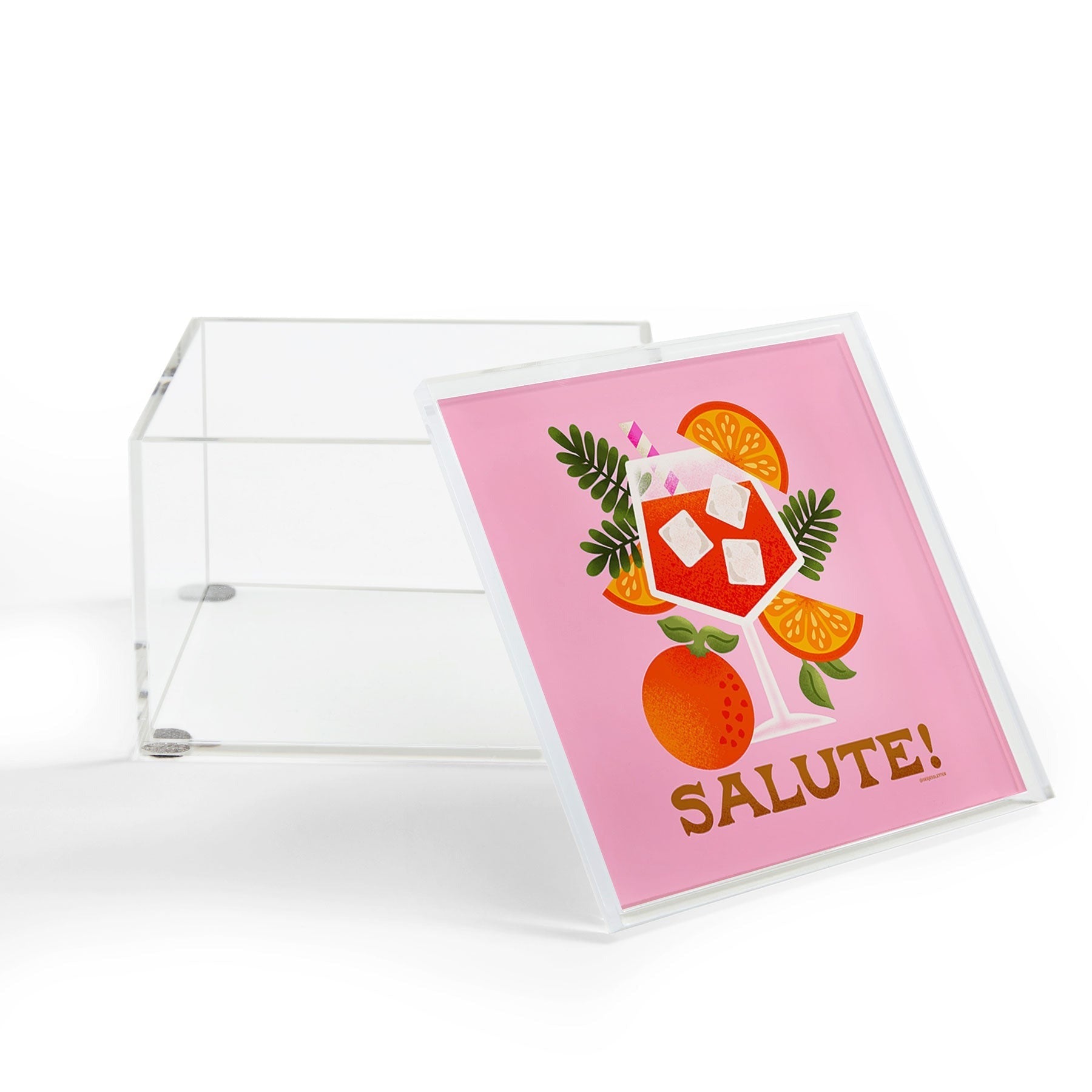 Jessica Molina Orange Spritz Acrylic Box