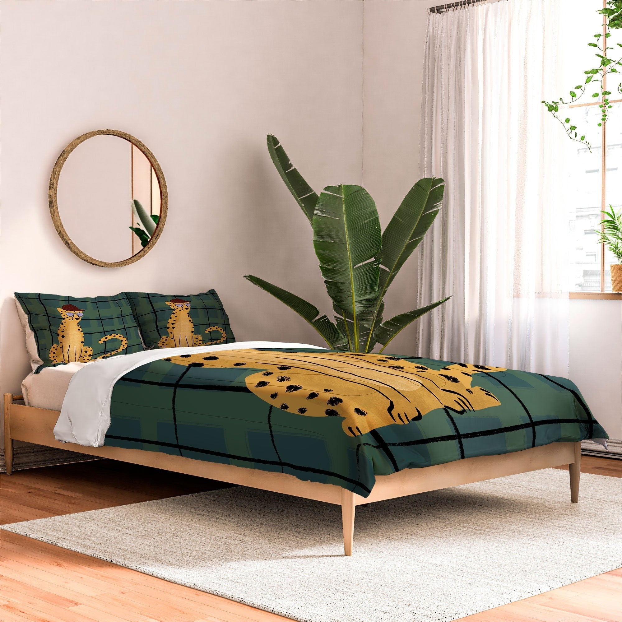 Design by Spark Cheetah Cool Cat Comforter