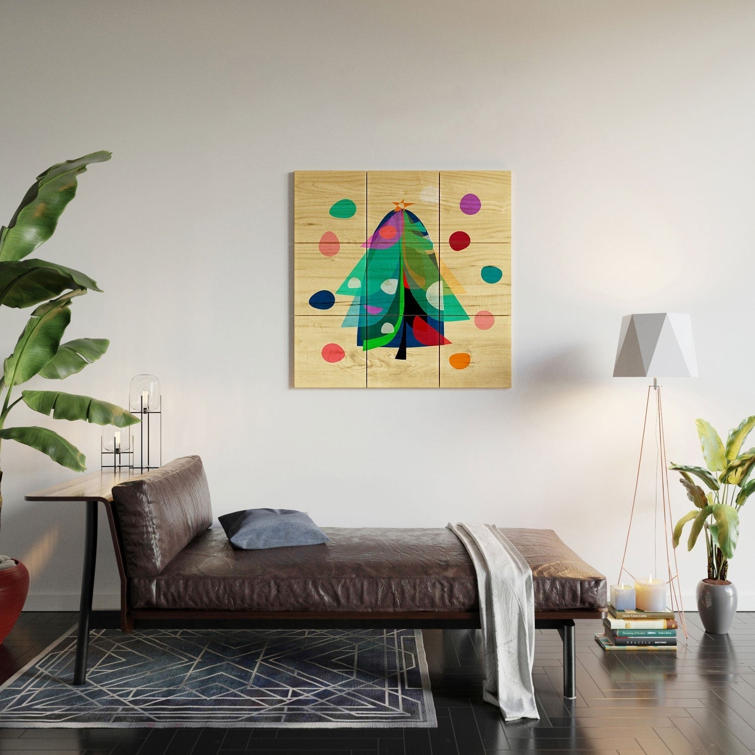 Mirimo Decorated Tree Wood Wall Mural