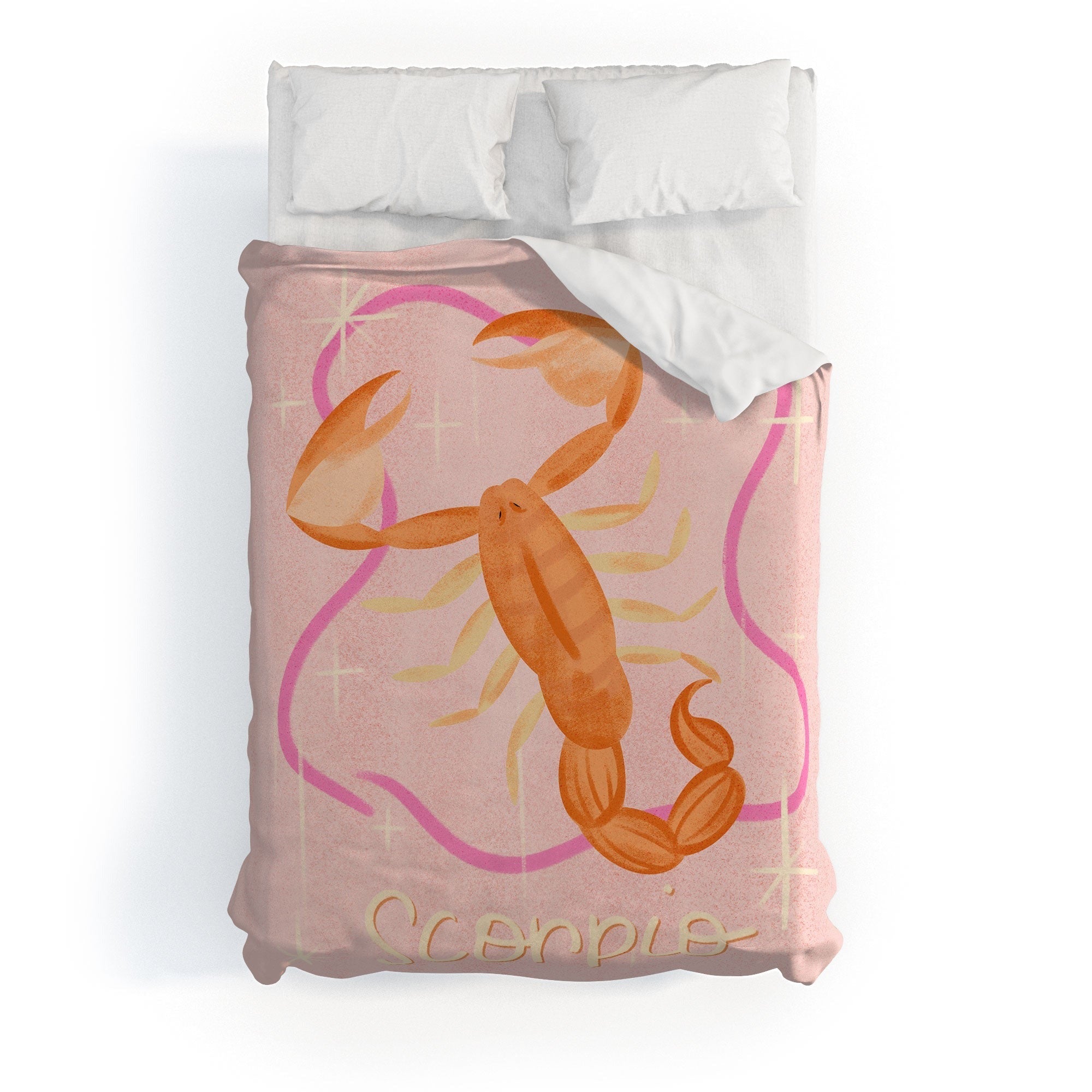 Little Om Zodiac Sign Scorpio Duvet Cover