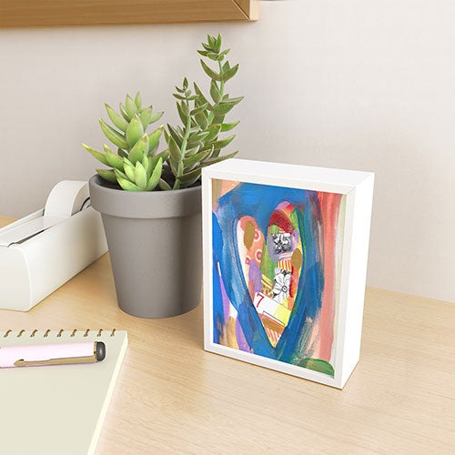 Natalie Baca Lucky in Love Framed Mini Art Print