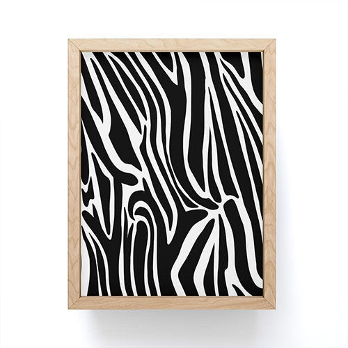Jennifer Labre Wild Zebra Framed Mini Art Print