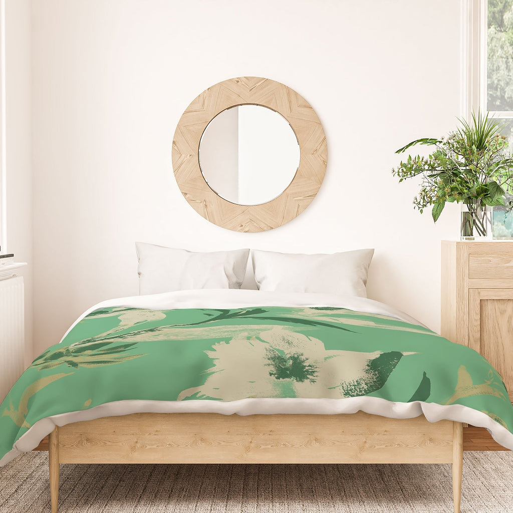 Gabriela Fuente Emma Green Duvet Cover
