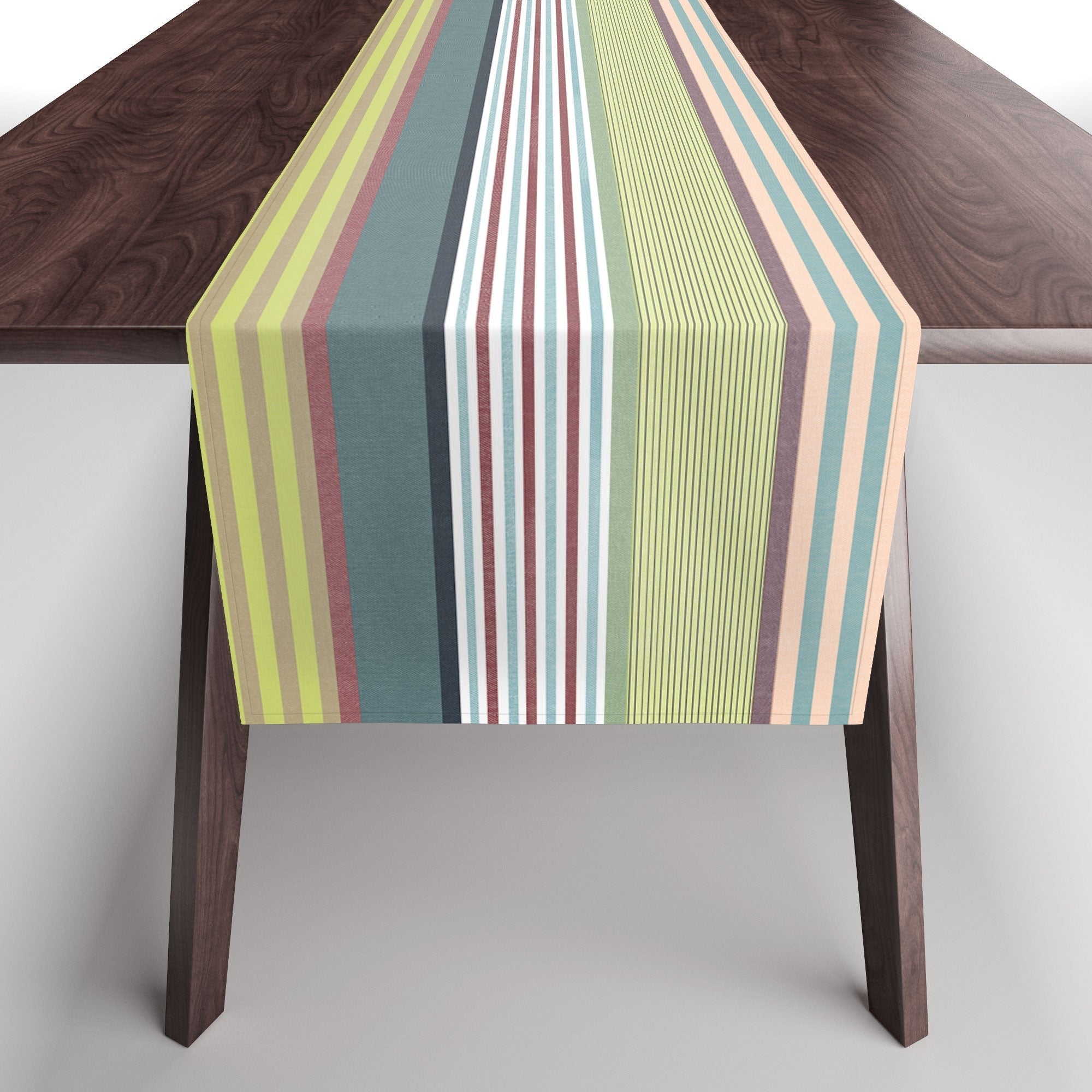 Marta Barragan Camarasa Colorful Stripe Delight Table Runner