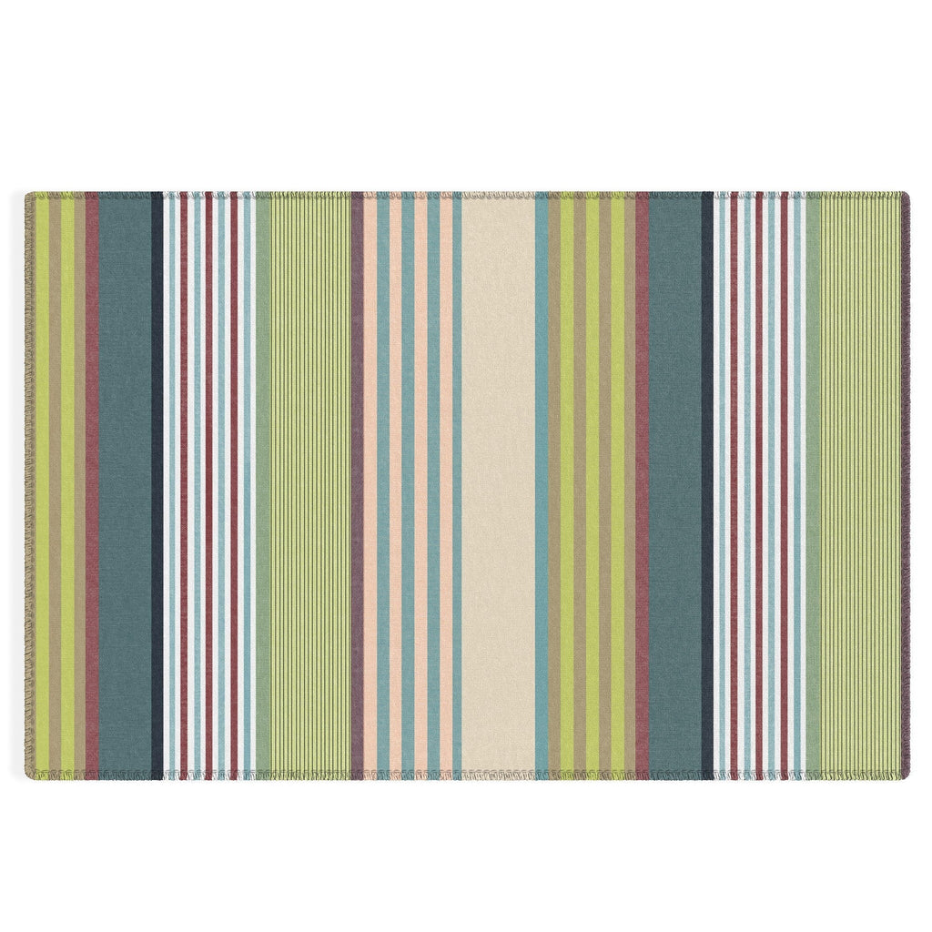 Marta Barragan Camarasa Colorful Stripe Delight Outdoor Rug