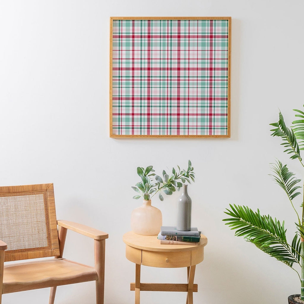Lisa Argyropoulos Merry Vintage Plaid Framed Wall Art