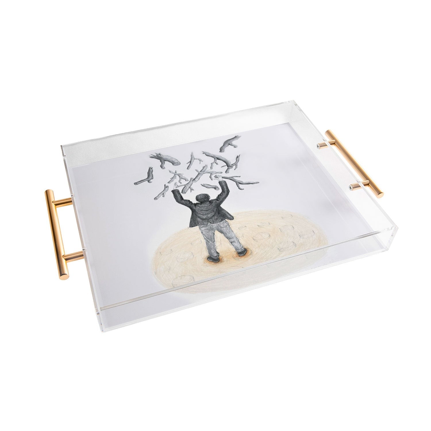 Coco de Paris Wood in the sky Acrylic Tray