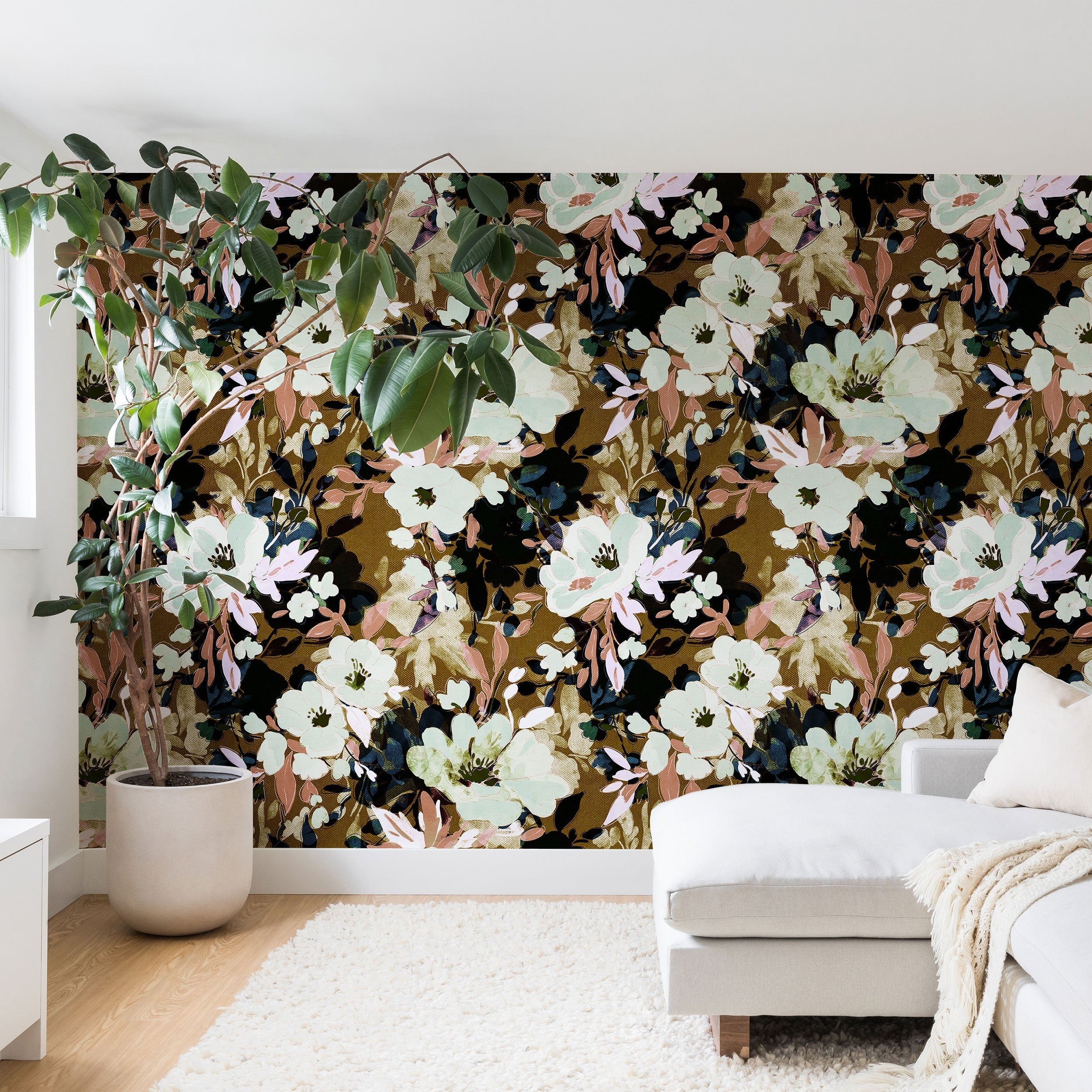 Marta Barragan Camarasa Romantic Floral Fusion Wall Mural