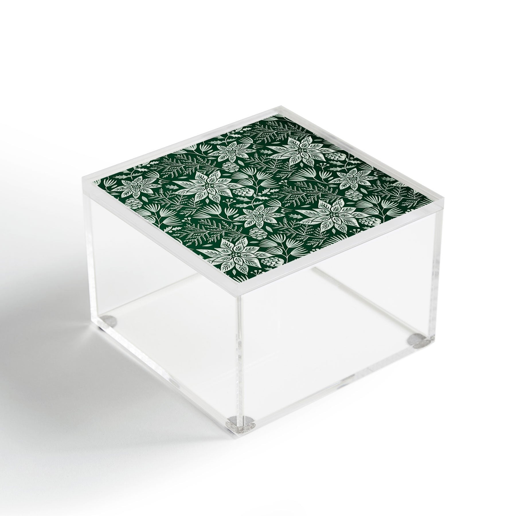 Pimlada Phuapradit Christmas Poinsettia Acrylic Box