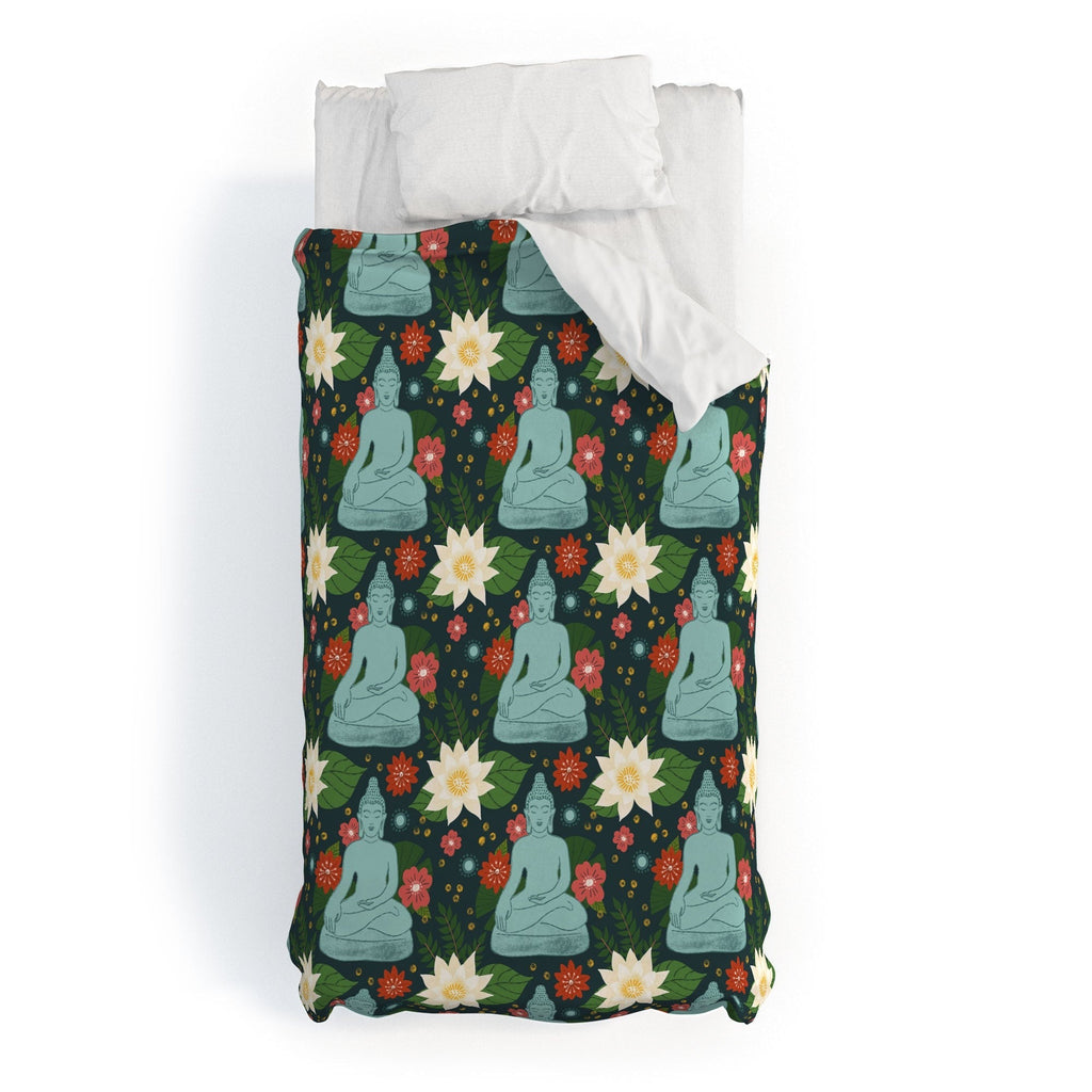 Design by Spark Meditating Lotus Buddha Duvet Cover