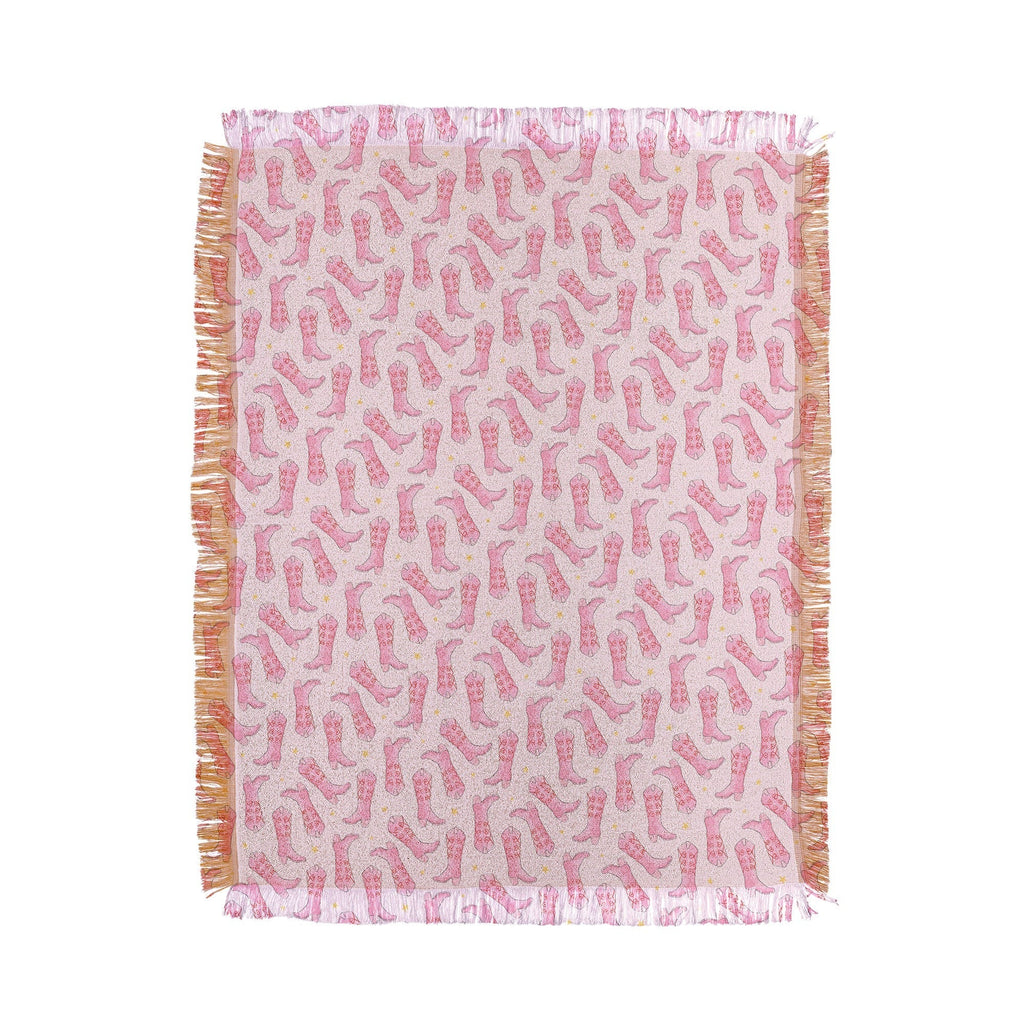 Love_Ryming Stars and Boots Throw Blanket