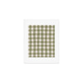 Menina Lisboa Rustic Green Plaid Art Print