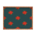 Design by Spark Poinsettia Florals Rectangular Tray