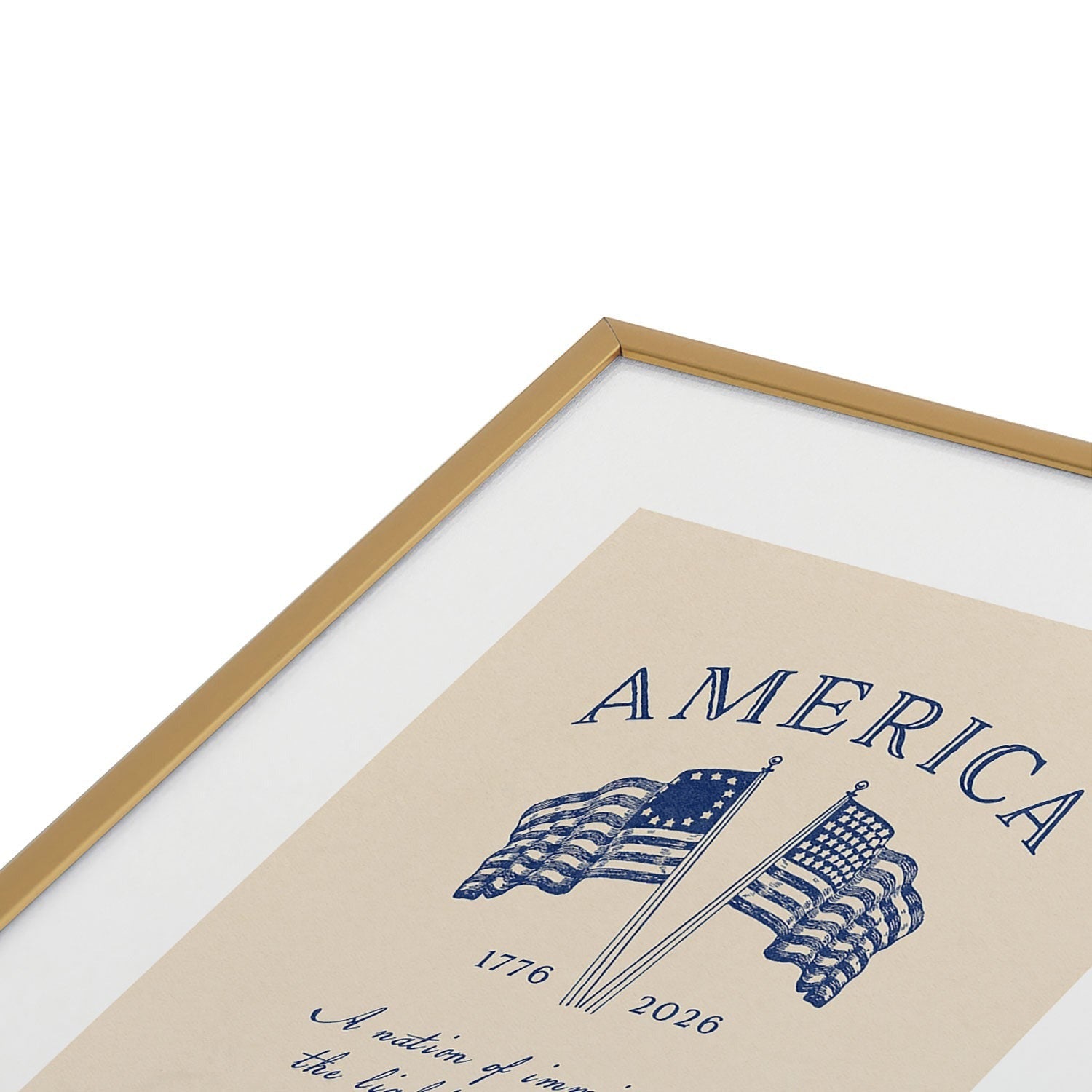 DENY Designs America250 Metal Framed Art Print