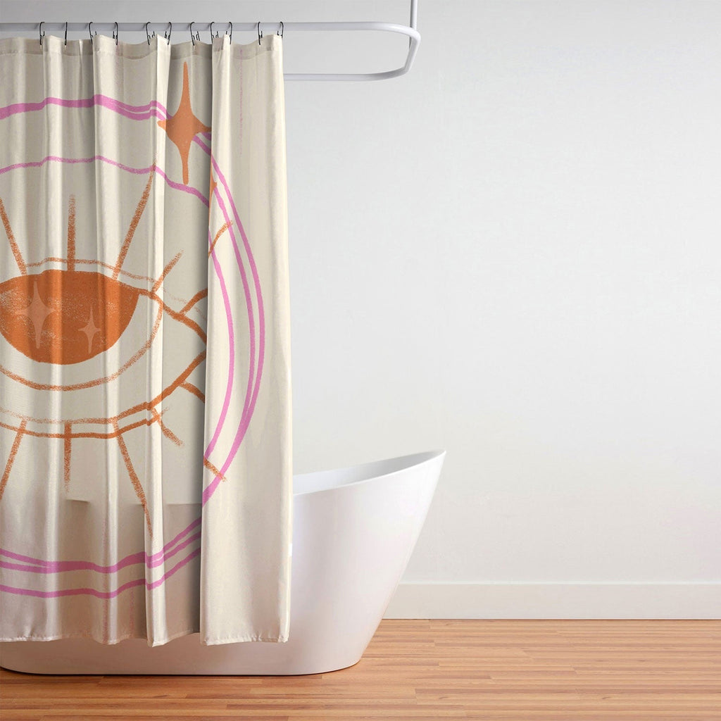 Little Om Celestial Eye cream Shower Curtain