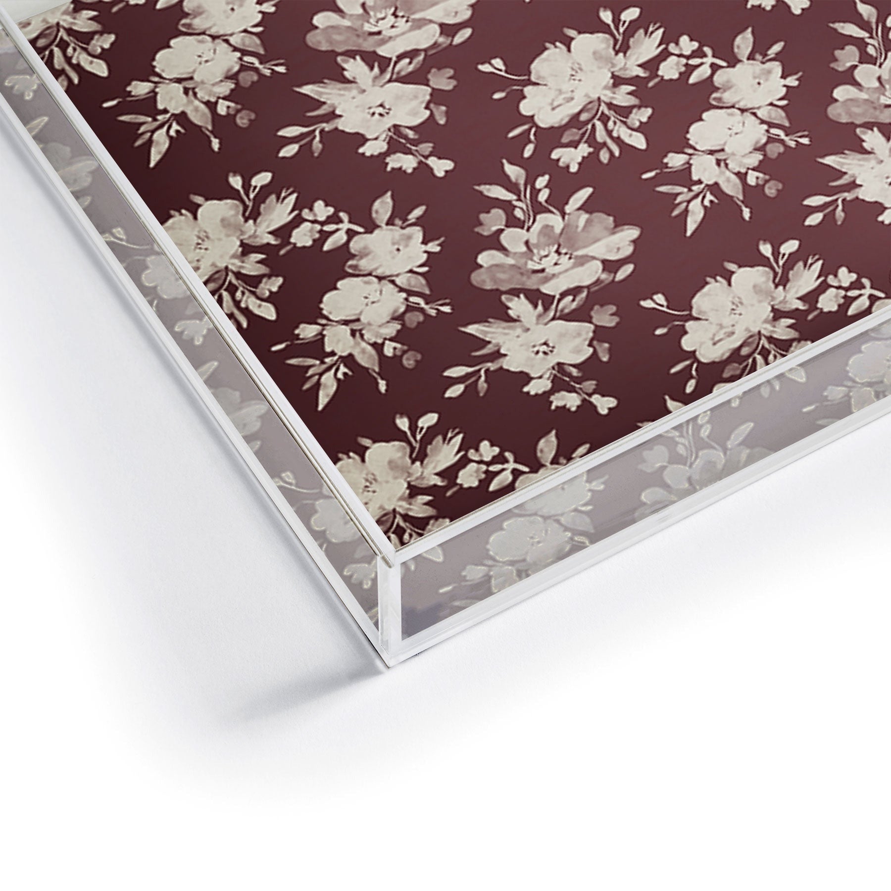 Marta Barragan Camarasa Antique Petal Romance Acrylic Tray