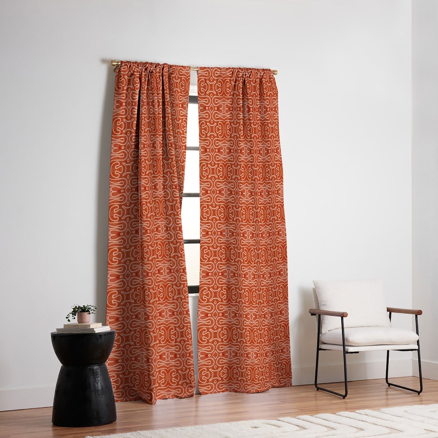 Mirimo Venexiana Burnt Orange Blackout Window Curtain