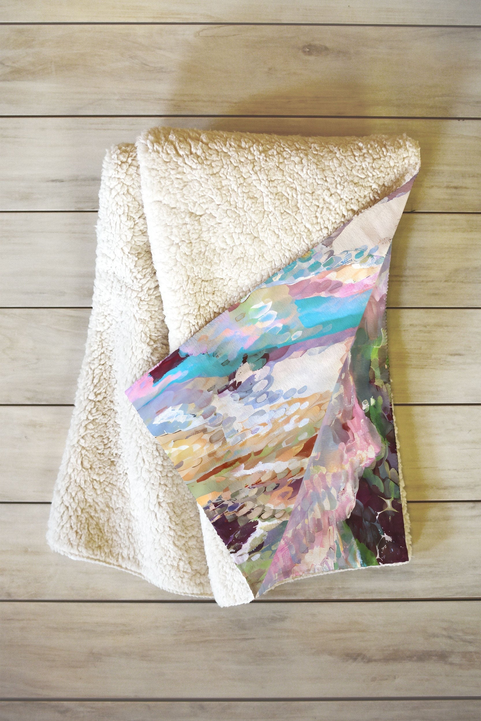 83 Oranges Sequin Haze Fleece Throw Blanket