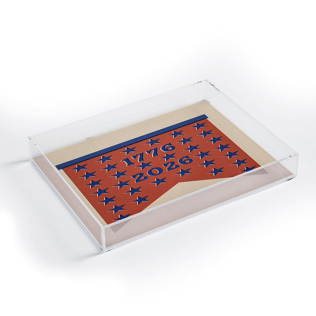 DENY Designs Star Banner Acrylic Tray