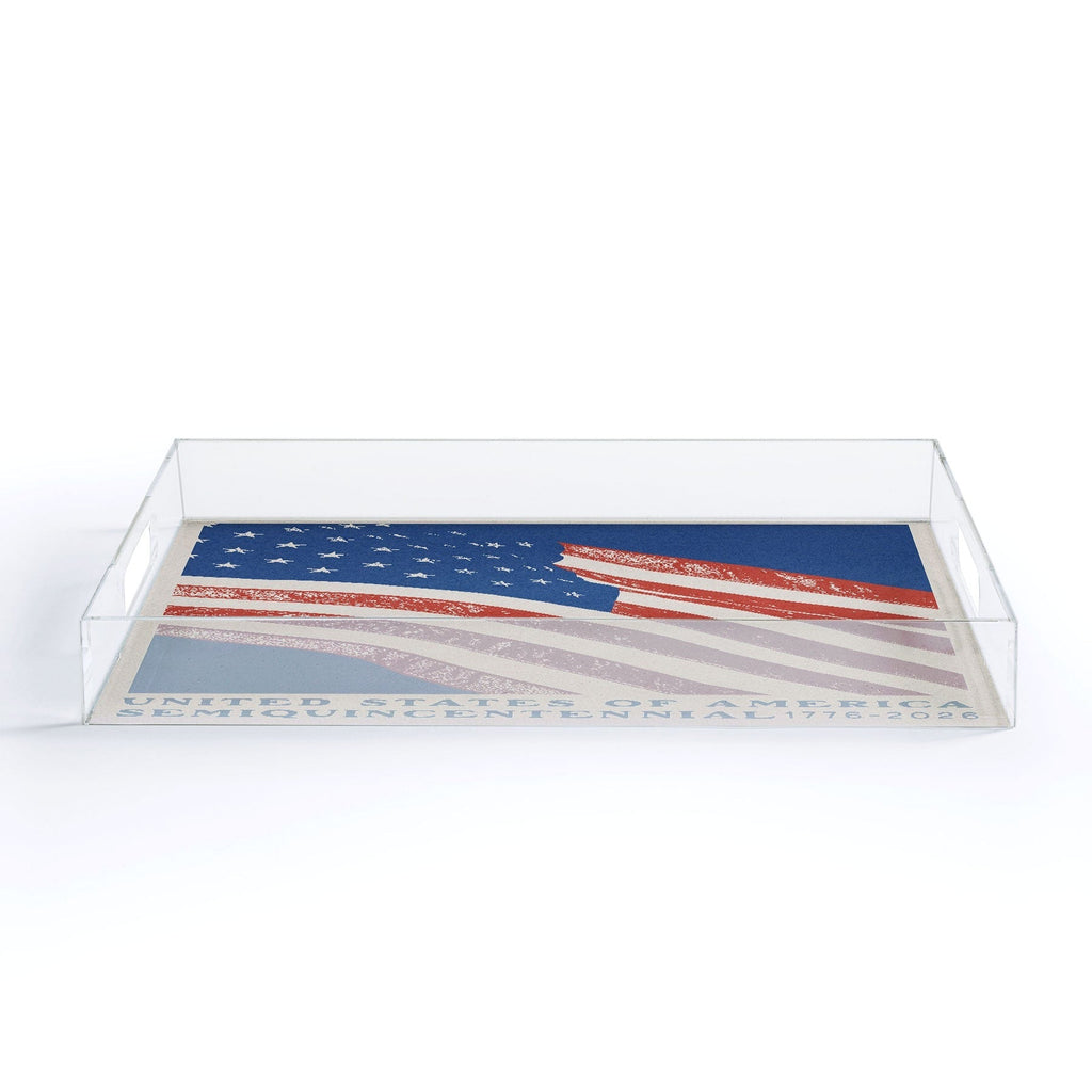 DENY Designs Stars n Stripes Semiquincentennial Acrylic Tray