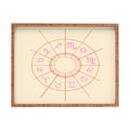 Little Om Zodiac Signs cream Rectangular Tray