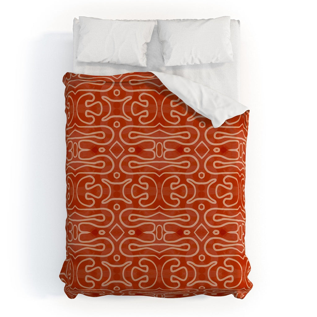 Mirimo Venexiana Burnt Orange Duvet Cover