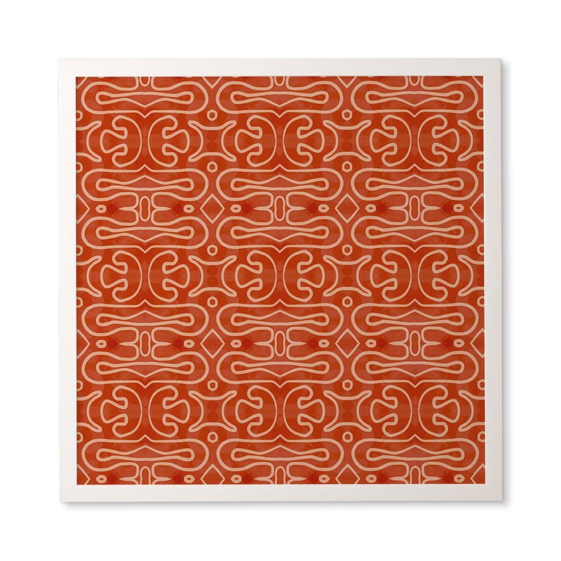 Mirimo Venexiana Burnt Orange Framed Wall Art
