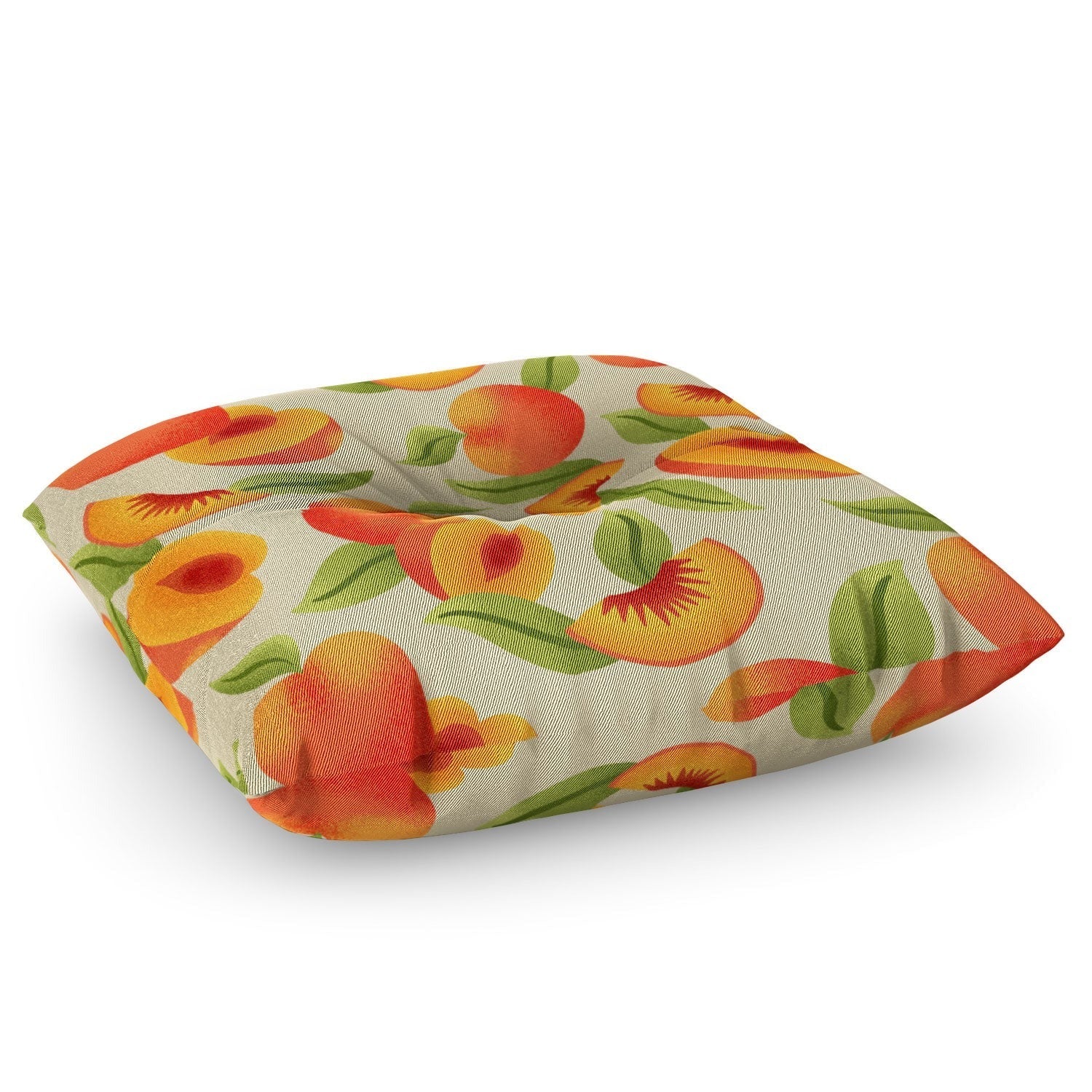Jessica Molina Peach Pattern Floor Pillow Square