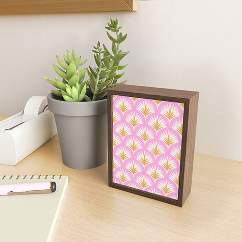 Jennifer Labre Pink Palmetto Framed Mini Art Print