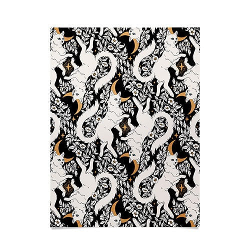 Avenie Celestial Cats Gold Poster