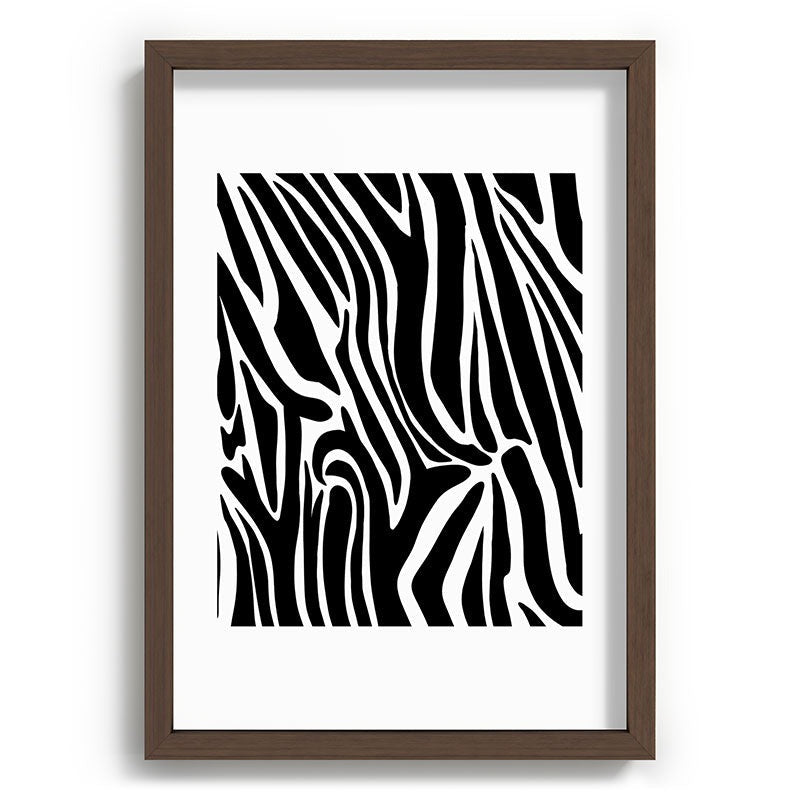 Jennifer Labre Wild Zebra Recessed Framing Rectangle