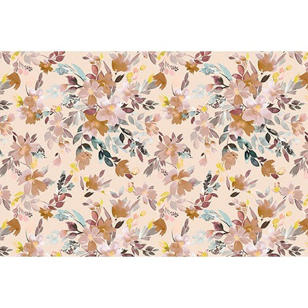 Ninola Design Botanic Retreat Floral Oleander Whimsical Soft Pink Wall Mural