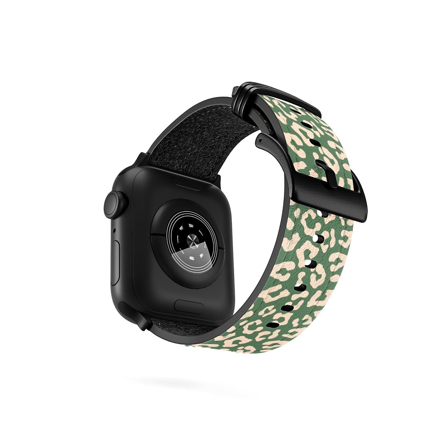 Avenie BR Cheetah Print In Green Apple Watch Band