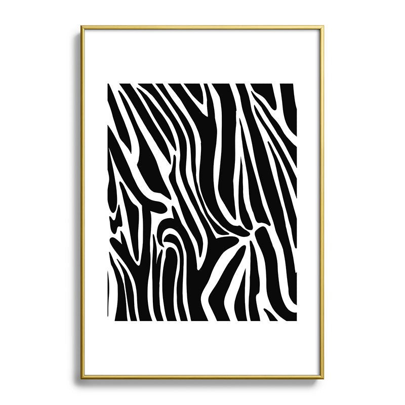 Jennifer Labre Wild Zebra Metal Framed Art Print