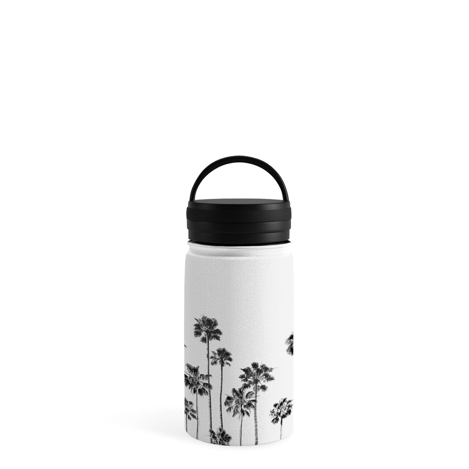 Gal Design Black And White Palms Water Bottle