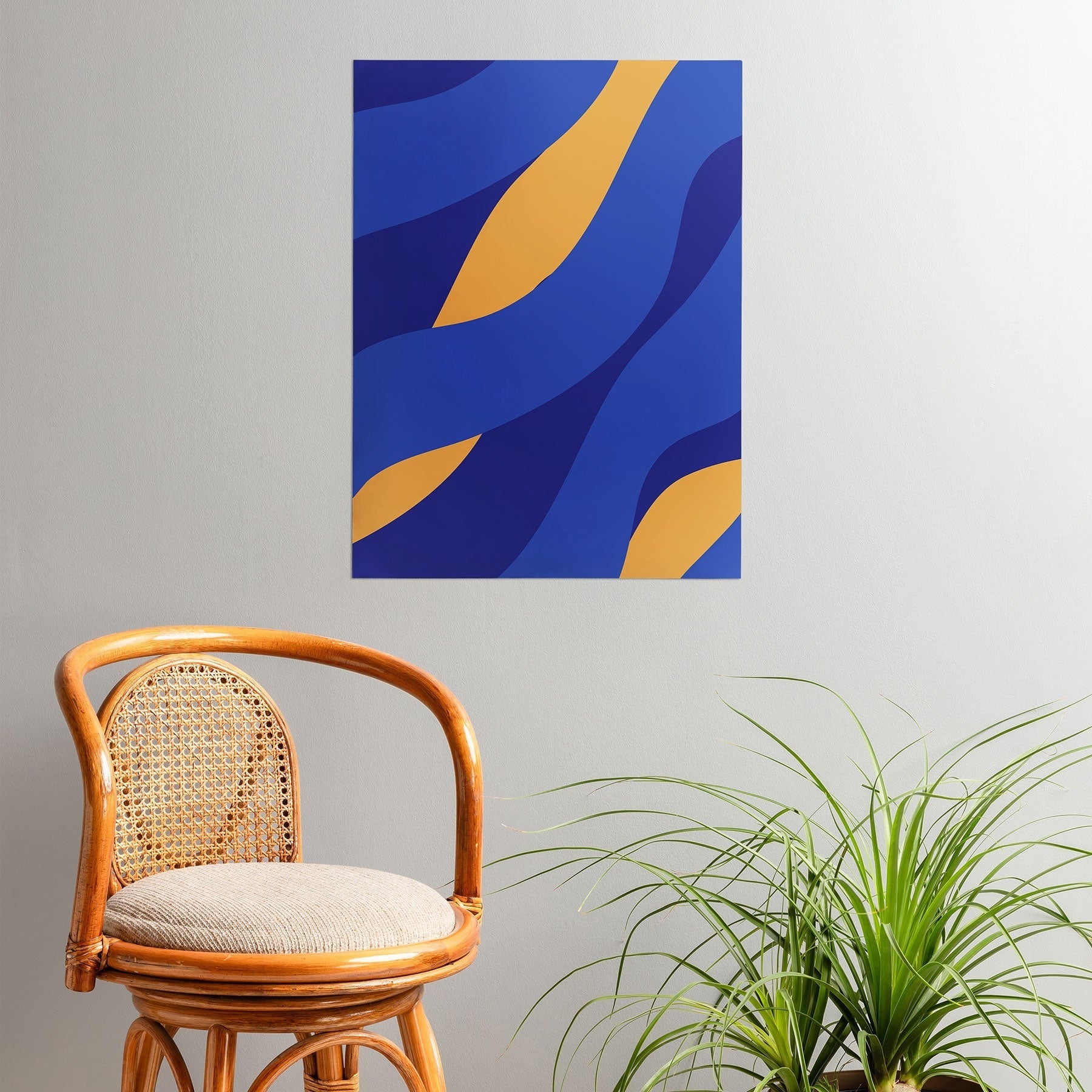 Camilla Foss Pebbles in Stream Poster