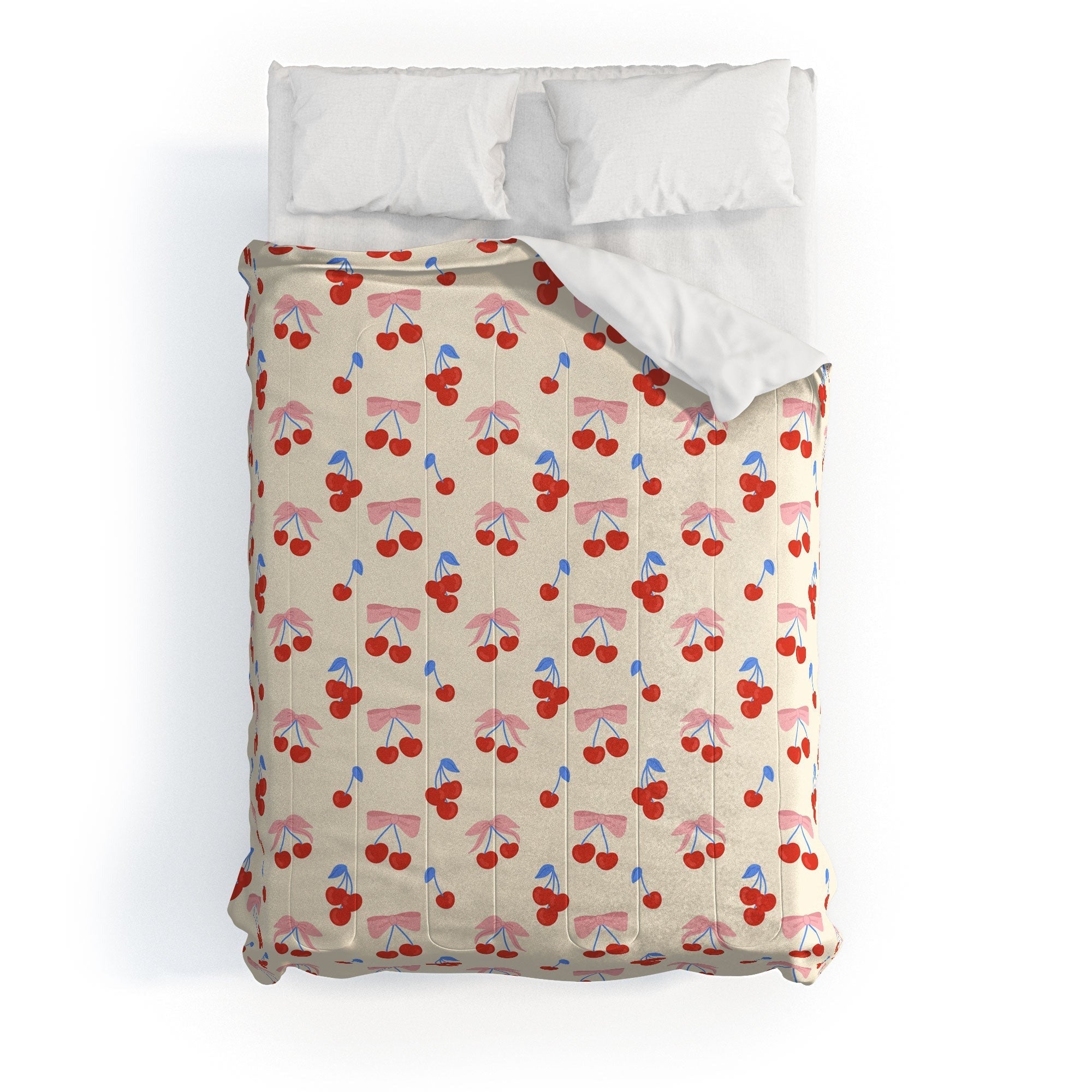 Design by Spark Cherries And Ribbons Comforter