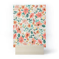 Ninola Design Botanic Retreat Tropical Whimsical Flowers Coral Green Mini Art Print