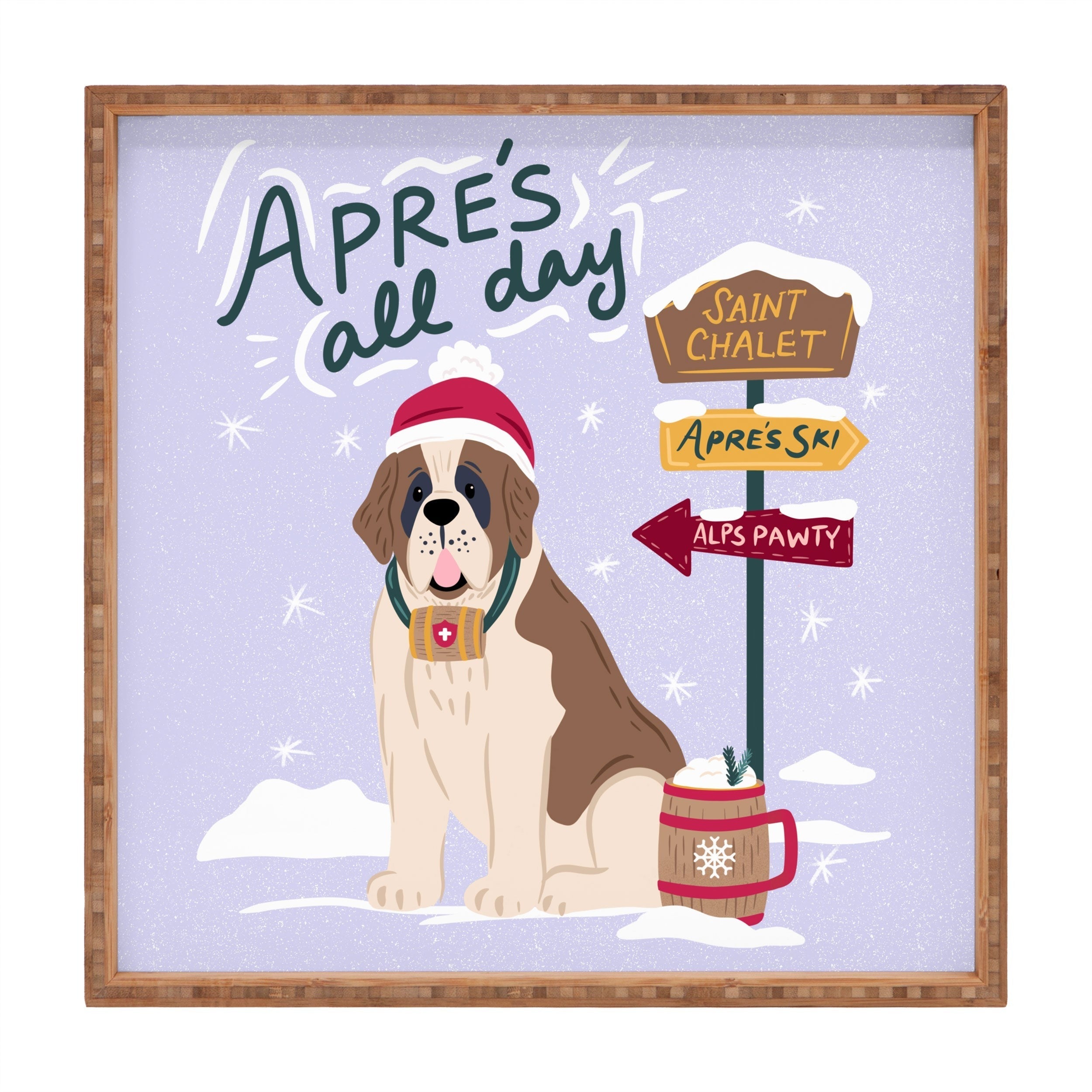 Design by Spark St Bernard Apres All Day Square Tray