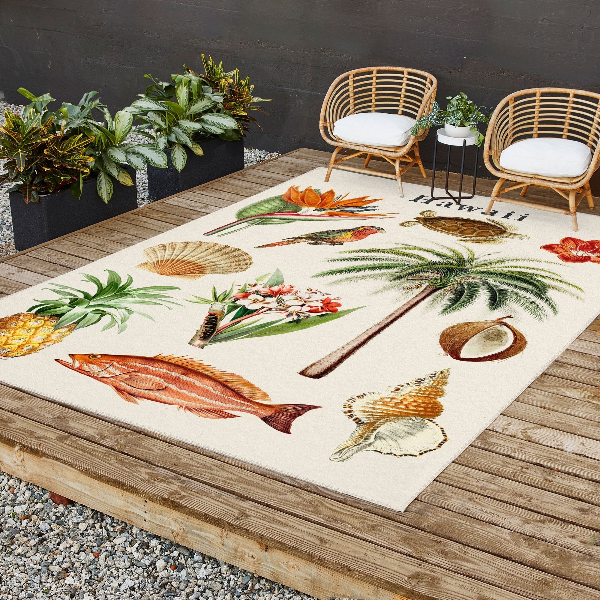 Gal Design Hawaii Collection Outdoor Rug