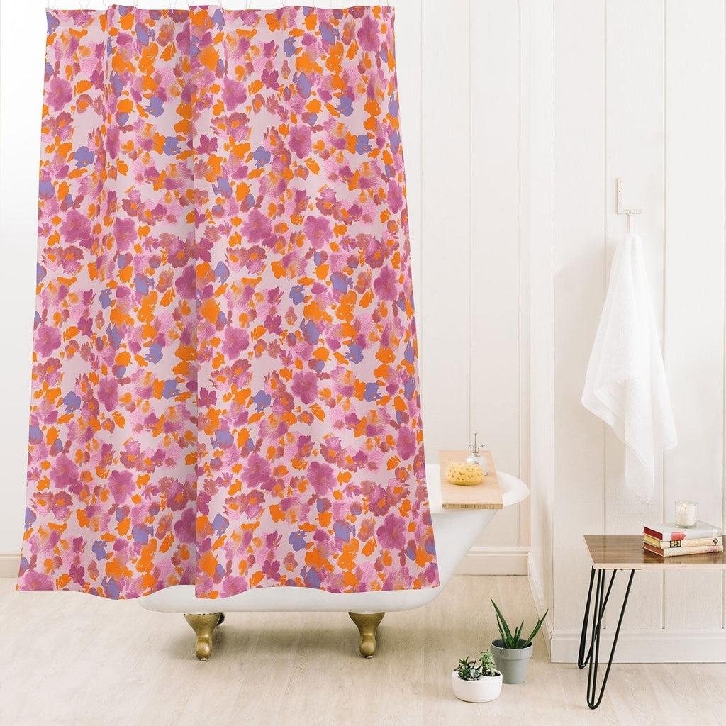 Gabriela Fuente Day Dreaming Watercolor Pink Shower Curtain