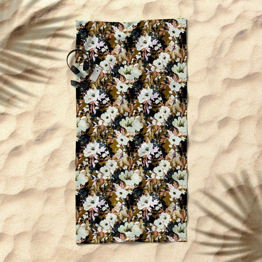Marta Barragan Camarasa Romantic Floral Fusion Beach Towel