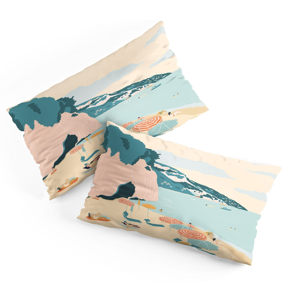Valeria Frustaci Beach of Positano in Italy Pillow Shams