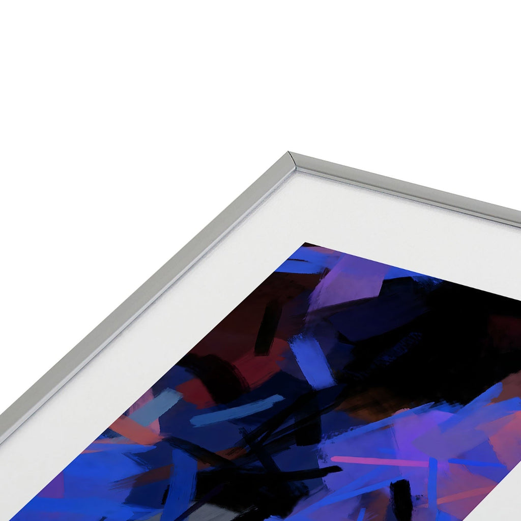 83 Oranges Midnight Sparks Metal Framed Art Print