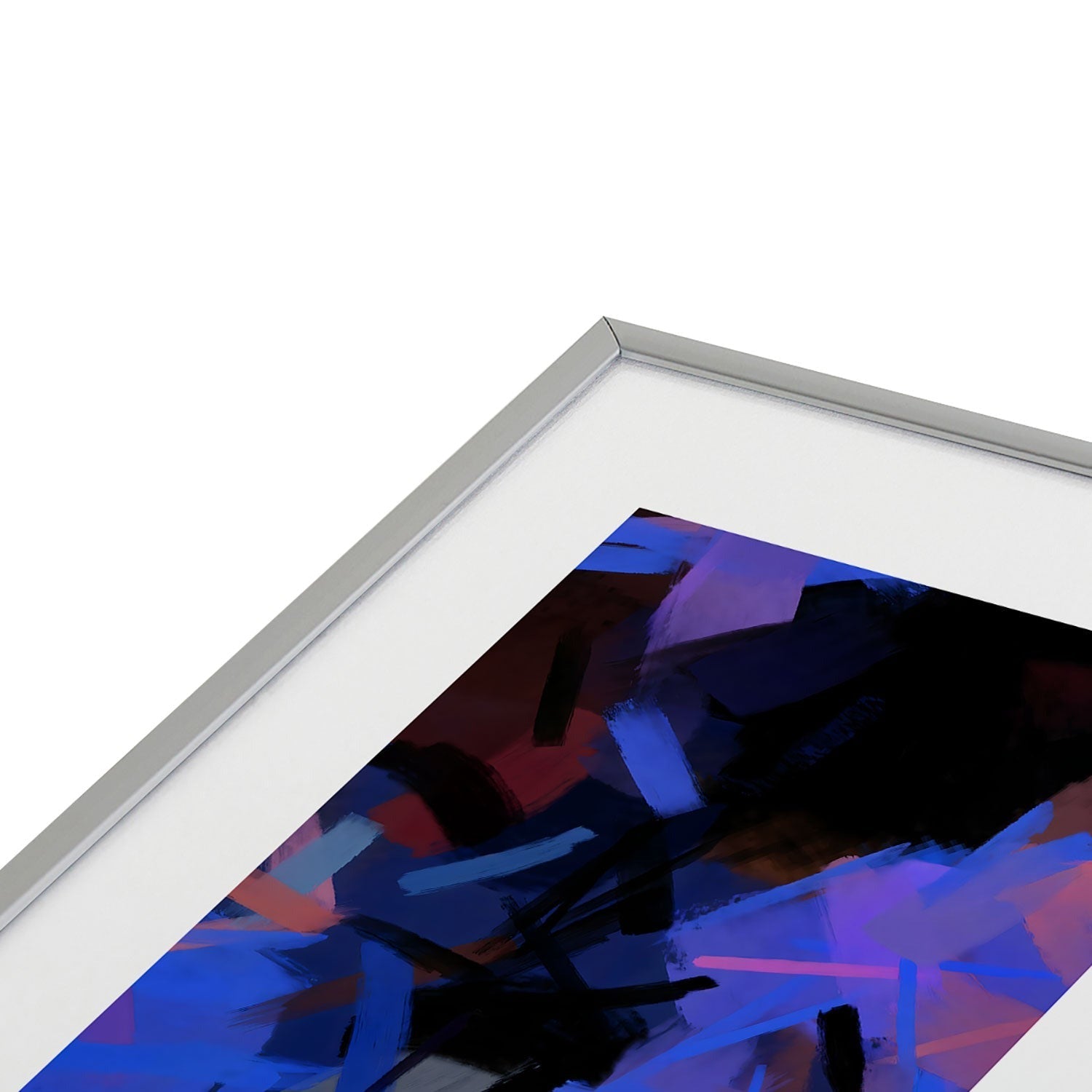 83 Oranges Midnight Sparks Metal Framed Art Print