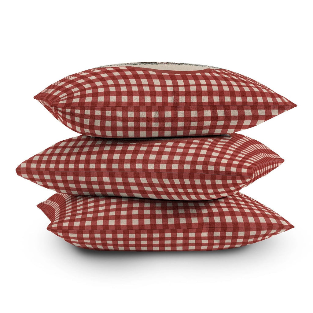 DENY Designs Gingham Eagle Outdoor Throw Pillow